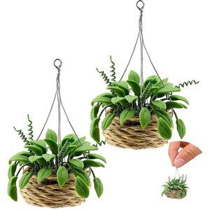 2Pieces 1:12Miniature Dollhouse Plant Miniature Bonsai Plant Dollhouse Christmas